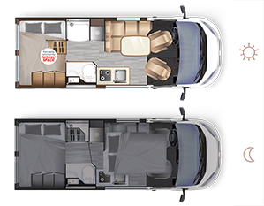 Husbilar Dreamer CAMPER VAN XL SELECT - Inredning